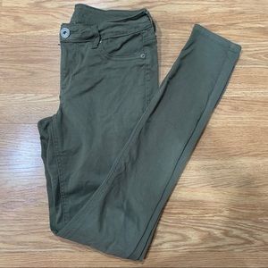 Maurices olive green XS-L jeggings